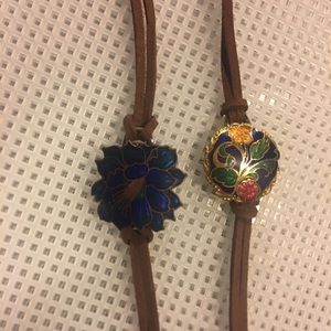 Vintage faux cloisonné bracelet